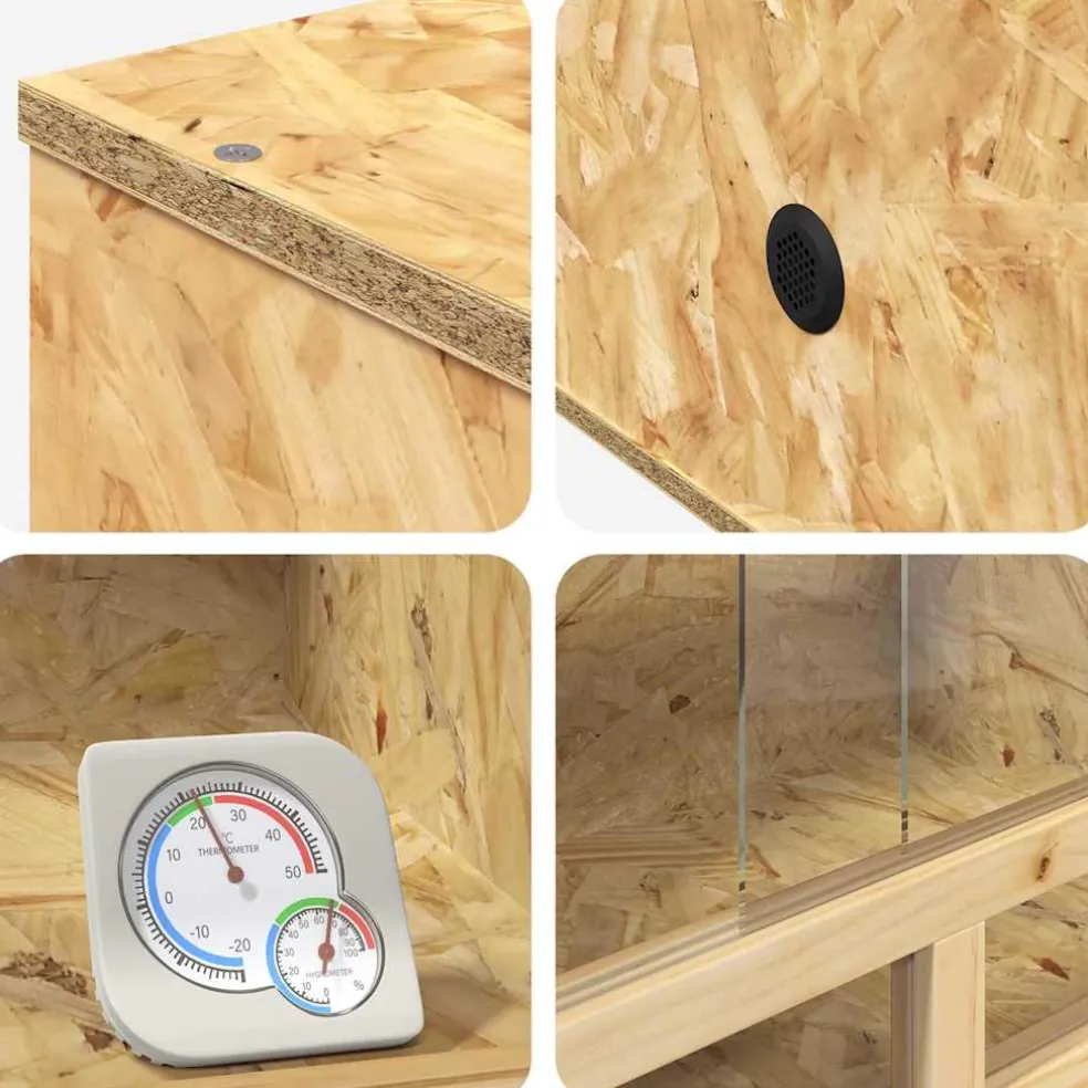 vidaXL Terrarium Bruin 80 x 50 x 100 cm OSB