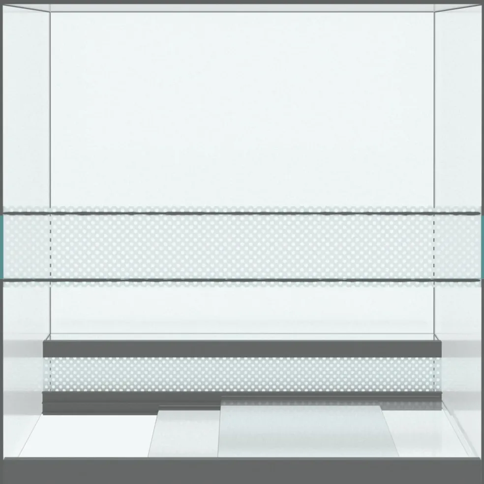 vidaXL Terrarium met opslag Transparant 30 x 30 x 30 cm Glas