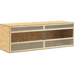 vidaXL Terrarium 144x46x48 cm bewerkt hout