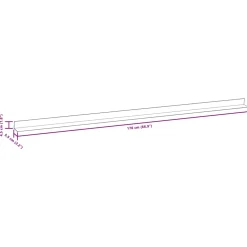vidaXL Terras hoekplinten 5 st 170 cm HKC donkerbruin