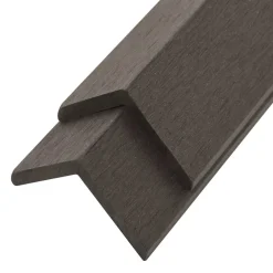 vidaXL Terras hoekplinten 5 st 170 cm HKC donkerbruin