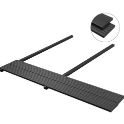 vidaXL Terrasplank 30 st Zwart WPC