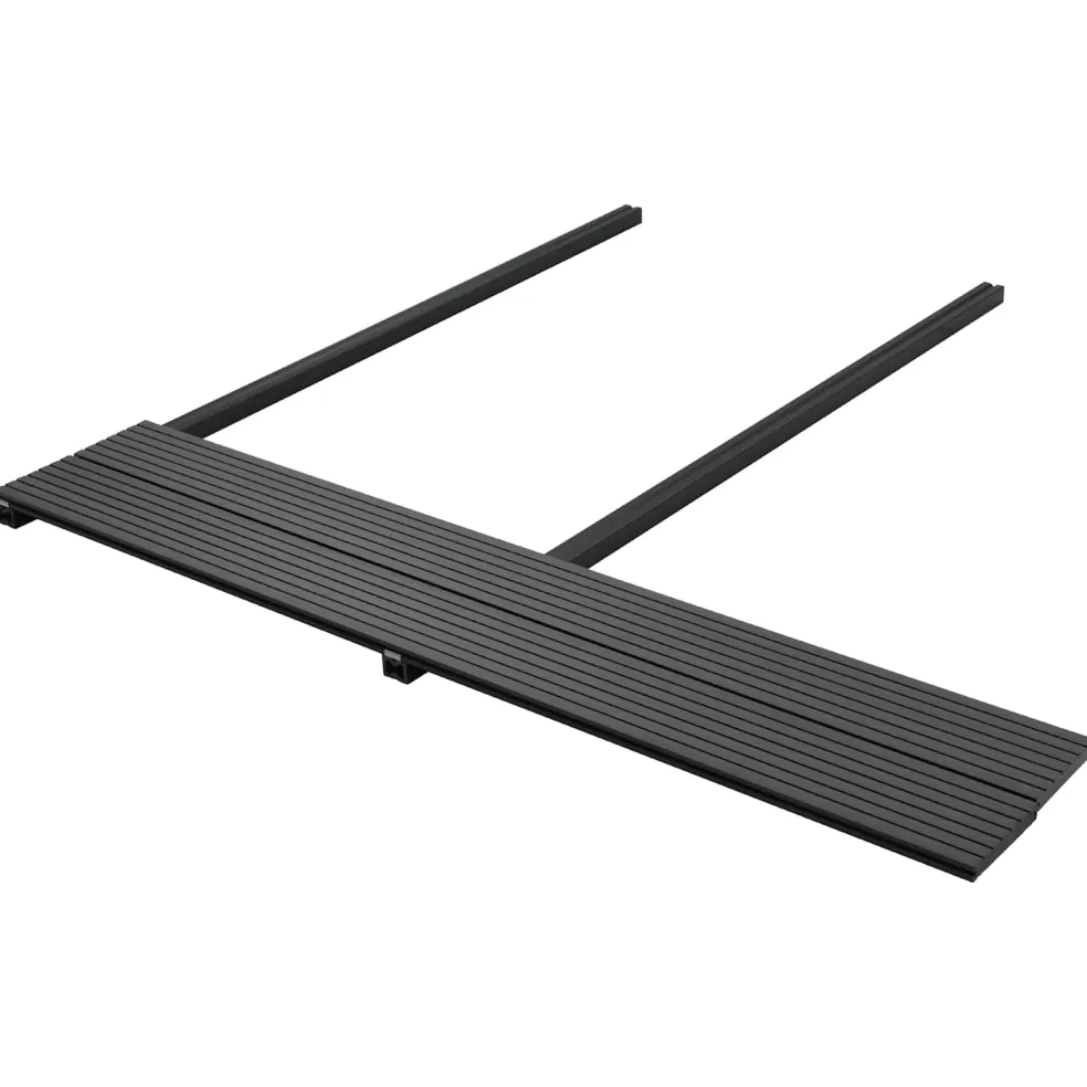 vidaXL Terras plank 16 st Zwart WPC