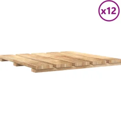 vidaXL Terras Tegel 12 st Bruin 50 x 50 cm
