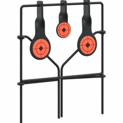 vidaXL Terugstellend Doel Zwart 26 x 13 x 31 cm Staal