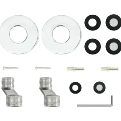 vidaXL Thermostatisch Douchesysteem Set Chroom RVS 201