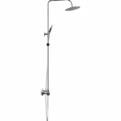vidaXL Thermostatisch Douchesysteem Set Chroom RVS 201