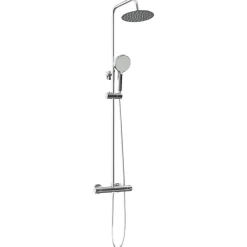 vidaXL Thermostatisch Douchesysteem Set Chroom RVS 201