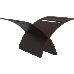 vidaXL Tijdschriftenrek vloermodel hout bruin