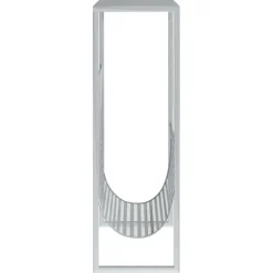 vidaXL Tijdschriftenrek 35x15x45 cm staal zilverkleurig