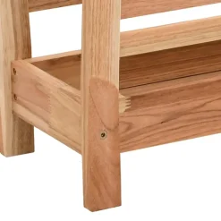 vidaXL Tijdschriftenrek 40x26,5x38,5 cm massief walnotenhout