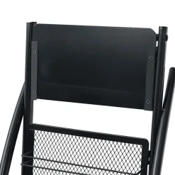 vidaXL Tijdschriftenrek zwart 40x32x131 cm A4