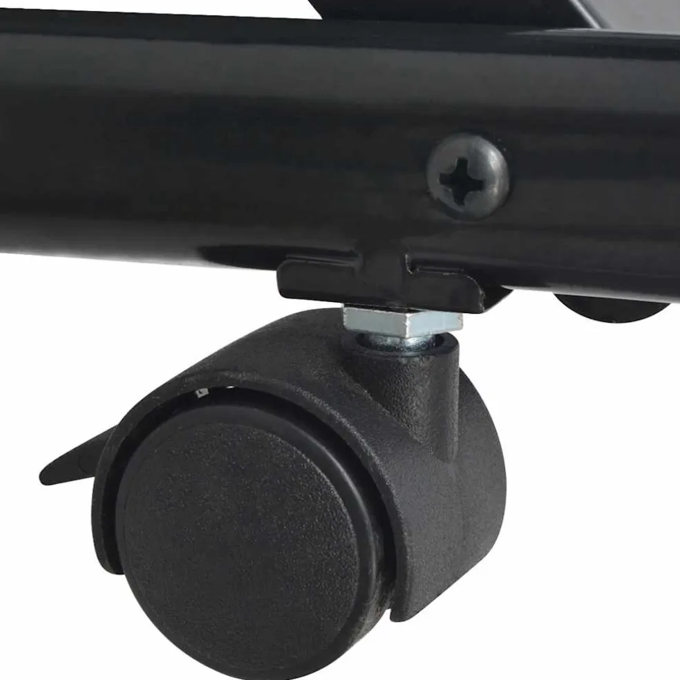 vidaXL Tijdschriftenrek zwart en wit 47x40x134 cm A4