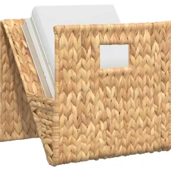 vidaXL Tijdschrifthouder 31x31x31 cm waterhyacint