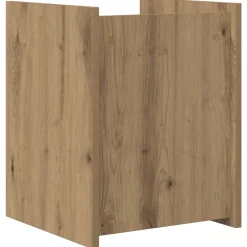 vidaXL Tijdschrift Rek Artisan Eiken 35 x 35 x 45 cm Bewerkt hout