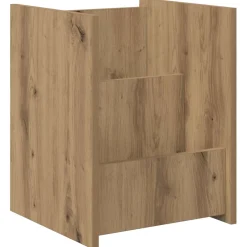 vidaXL Tijdschrift Rek Artisan Eiken 35 x 35 x 45 cm Bewerkt hout