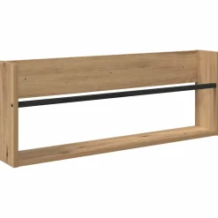 vidaXL Tijdschrift Rek Artisan Eiken 80 x 12 x 30 cm Bewerkt hout