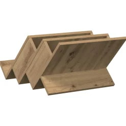 vidaXL Tijdschrift Rek Artisan Eiken 53 x 40 x 28,5 cm Bewerkt hout