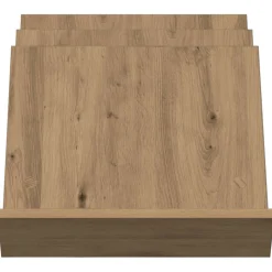 vidaXL Tijdschrift Rek Artisan Eiken 53 x 40 x 28,5 cm Bewerkt hout