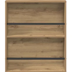 vidaXL Tijdschrift Rek Artisan Eiken 60 x 12 x 70 cm Bewerkt hout