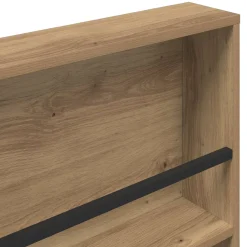 vidaXL Tijdschrift Rek Artisan Eiken 60 x 12 x 70 cm Bewerkt hout