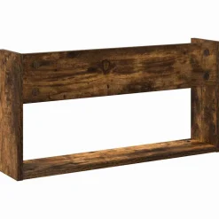 vidaXL Tijdschrift Rek Gerookt eiken 60 x 12 x 30 cm Bewerkt hout
