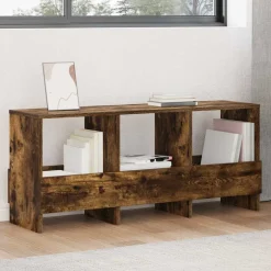 vidaXL Tijdschrift Rek Gerookt eiken 102 x 30 x 45 cm