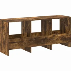vidaXL Tijdschrift Rek Gerookt eiken 102 x 30 x 45 cm