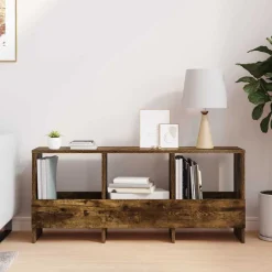 vidaXL Tijdschrift Rek Gerookt eiken 102 x 30 x 45 cm