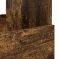 vidaXL Tijdschrift Rek Gerookt eiken 102 x 30 x 45 cm