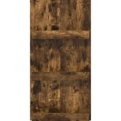 vidaXL Tijdschrift Rek Gerookt eiken 51 x 11 x 102 cm Bewerkt hout