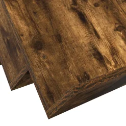 vidaXL Tijdschrift Rek Gerookt eiken 53 x 40 x 28,5 cm Bewerkt hout