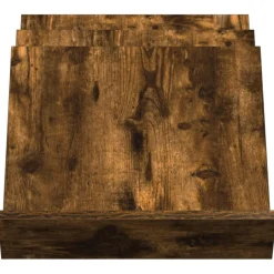 vidaXL Tijdschrift Rek Gerookt eiken 53 x 40 x 28,5 cm Bewerkt hout