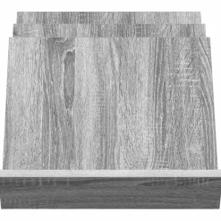 vidaXL Tijdschrift Rek Grijs Sonoma 53 x 40 x 28,5 cm Bewerkt hout