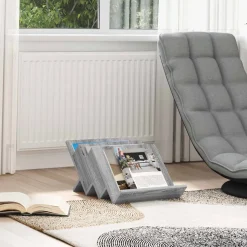 vidaXL Tijdschrift Rek Grijs Sonoma 53 x 40 x 28,5 cm Bewerkt hout