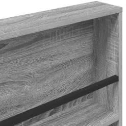 vidaXL Tijdschrift Rek Grijs Sonoma 60 x 12 x 70 cm Bewerkt hout