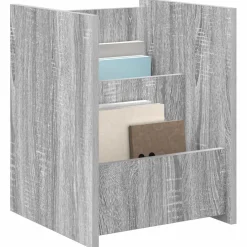 vidaXL Tijdschrift Rek Grijs Sonoma 35 x 35 x 45 cm Bewerkt hout