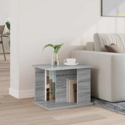 vidaXL Tijdschrift Rek Grijs Sonoma 35 x 35 x 45 cm Bewerkt hout