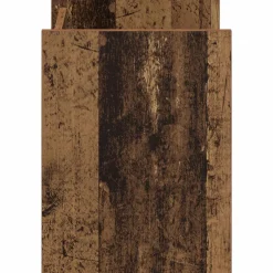 vidaXL Tijdschrift Rek met plank Oudhout 35 x 35 x 45 cm Bewerkt hout
