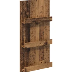 vidaXL Tijdschrift Rek met plank Oudhout 51 x 11 x 102 cm Bewerkt hout