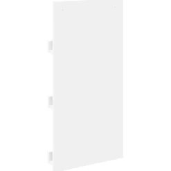 vidaXL Tijdschrift Rek met plank Wit 51 x 11 x 102 cm Bewerkt hout