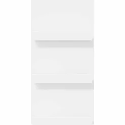 vidaXL Tijdschrift Rek met plank Wit 51 x 11 x 102 cm Bewerkt hout