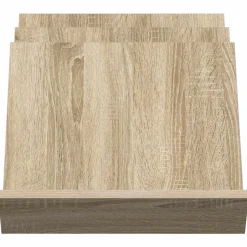 vidaXL Tijdschrift Rek Sonoma Eiken 53 x 40 x 28,5 cm Bewerkt hout