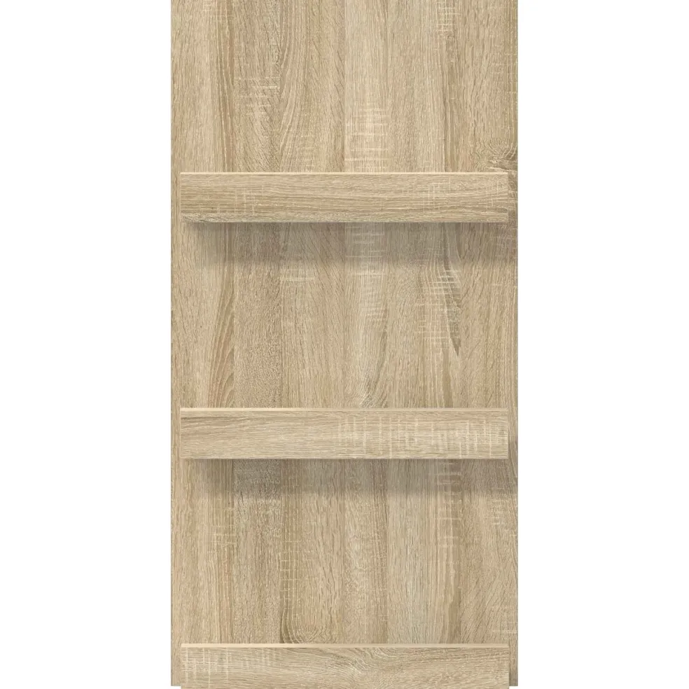 vidaXL Tijdschrift Rek Sonoma Eiken 51 x 11 x 102 cm Bewerkt hout