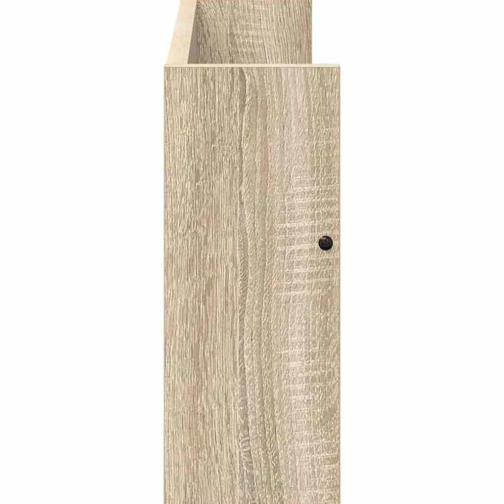 vidaXL Tijdschrift Rek Sonoma Eiken 60 x 12 x 30 cm Bewerkt hout