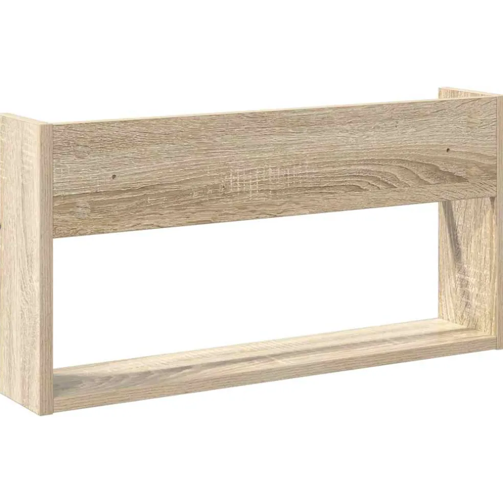 vidaXL Tijdschrift Rek Sonoma Eiken 60 x 12 x 30 cm Bewerkt hout