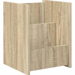 vidaXL Tijdschrift Rek Sonoma Eiken 35 x 35 x 45 cm Bewerkt hout