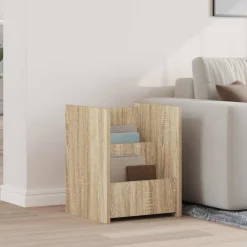 vidaXL Tijdschrift Rek Sonoma Eiken 35 x 35 x 45 cm Bewerkt hout