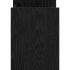 vidaXL Tijdschrift Rek Zwart Eiken 35 x 35 x 45 cm Bewerkt hout