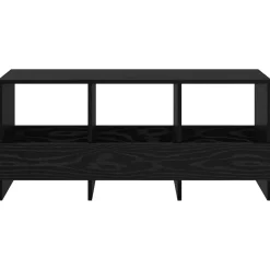 vidaXL Tijdschrift Rek Zwart Eiken 102 x 30 x 45 cm